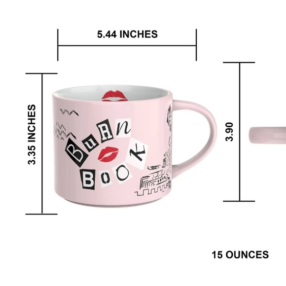 15oz Mean Girls Burn Book Mug - Pink - Picture 7 of 7